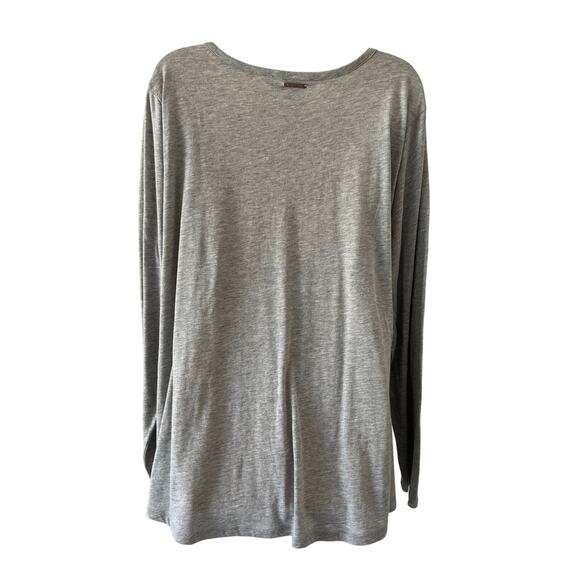 Michael Michael Kors Gray Knit Top Tunic Studded Logo Size 2X Casual Winter Fall - Picture 2 of 8
